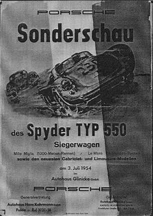 Sonderschau des Spyder Typ 550 Siegerwagen (Autohaus Glinicke)
