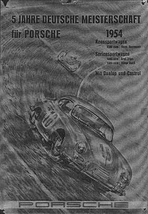 5 Jahre Deutsche Meisterschaft fur Porsche 1954