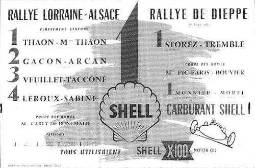 Rallye Lorraine-Alsace, Rallye De Dieppe