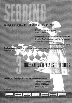 Sebring, 3 International Class E Records