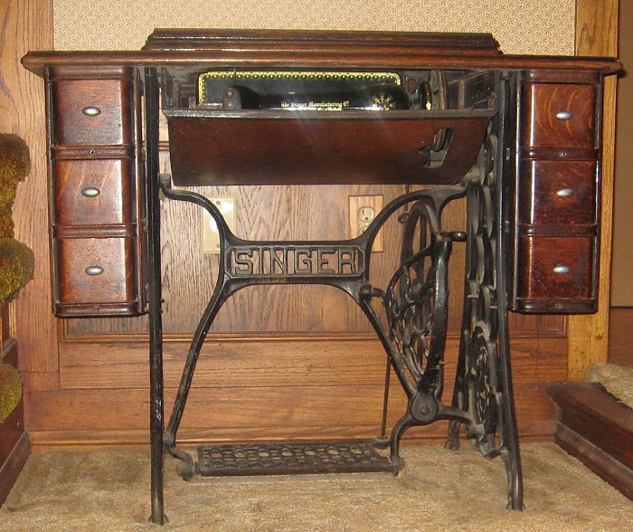 1912 Antique Singer Sewing Machine, Old Singer Sewing Machine Cabinet Parts