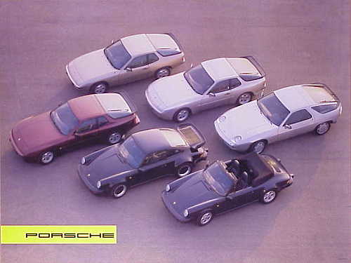 Vintage Porsche Factory Poster: 6 Porsche