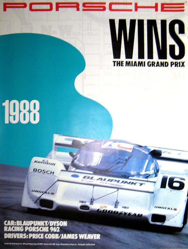 Porsche Wins the Miami Grand Prix 1988